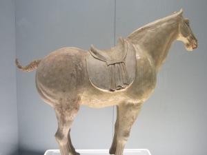 Very cute big butt horse sculpture at the Shanghai Museum.